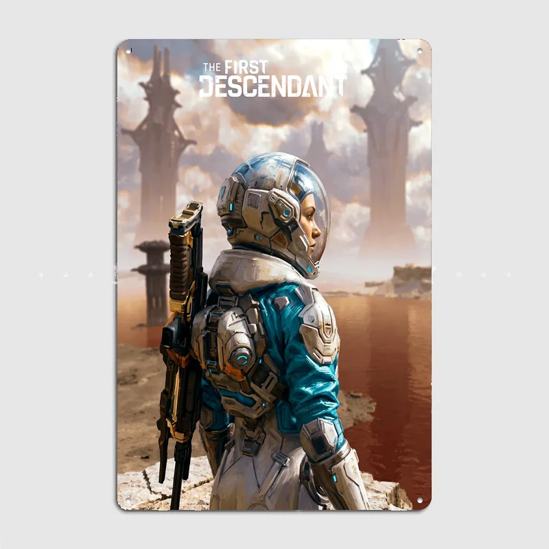 The First Descendant Game Poster Metal Sign Posters Bar Bedroom Custom Wall Decorations Room Decoration Interior Home Decor