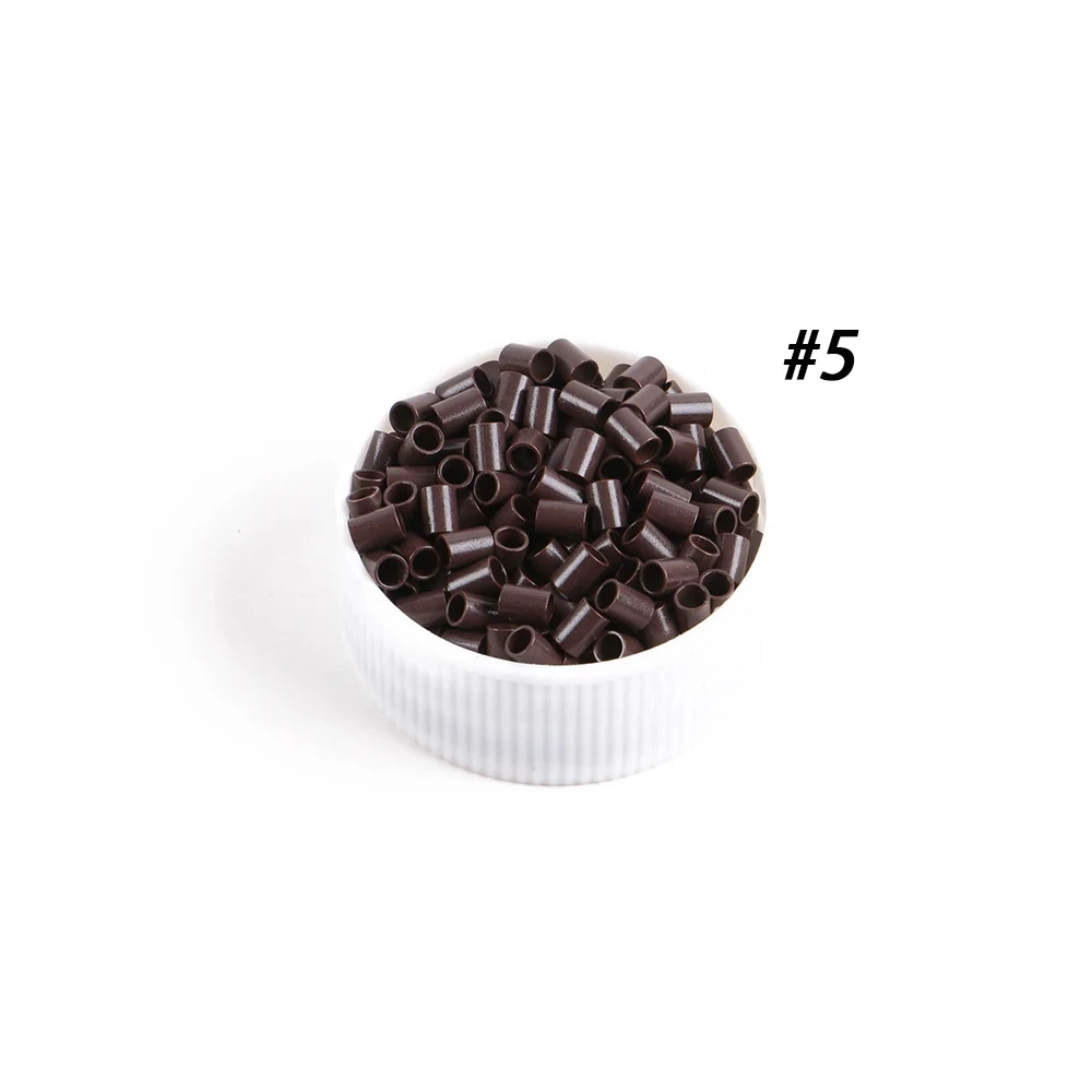 Micro Locks Ring Euro Easily Locks 1000pcs Copper Micro Ring mini locks links 3.0x2.4x5.0mm Straight Micro Beads for I TIP hair view 3