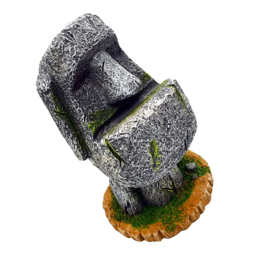 

1pc Moai Pen Holder Decorative Resin Desktop Ornaments Pencil Container Statue Design Office Home Gift Storage Organizer