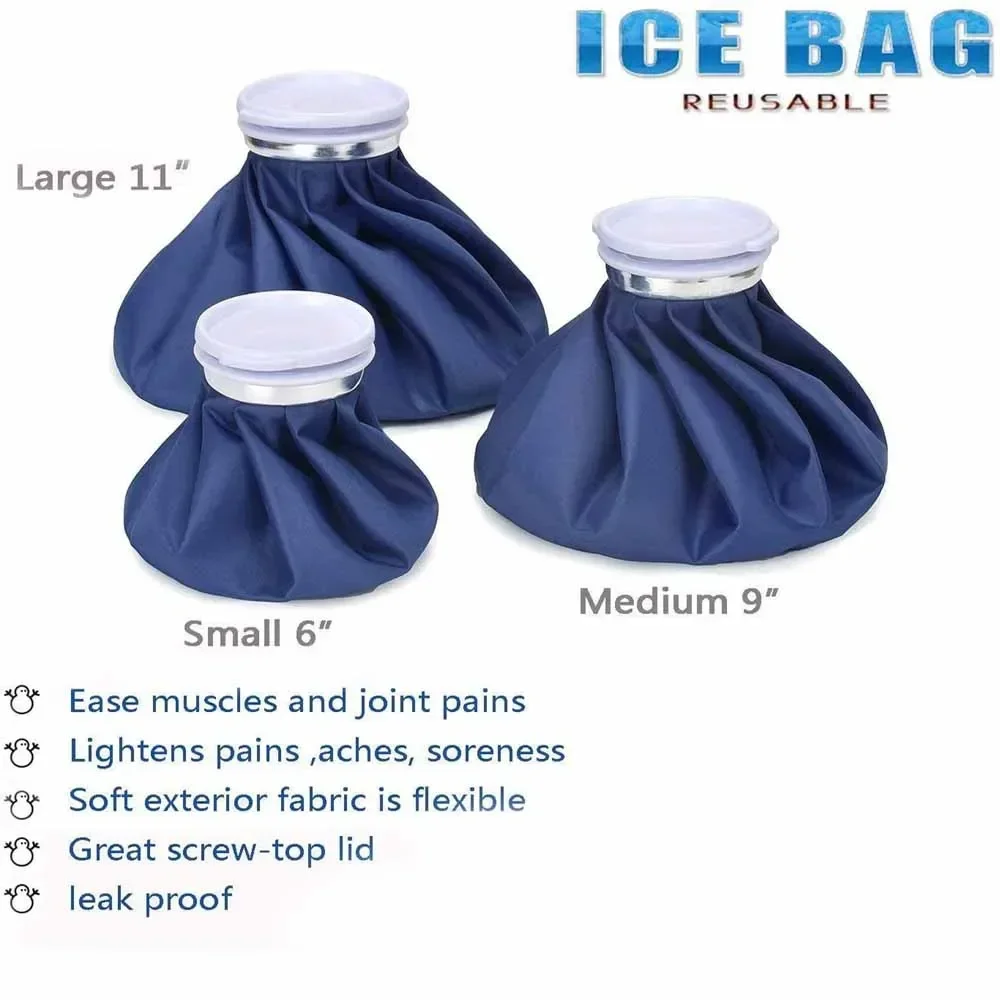Professioneller Eisbeutel-Verband mit wiederverwendbarem Eisbeutel-Pack für Arm, Wade, Knie, Knöchel, Schulter, Hals, verstauchte heiße und kalte Kompresse – Detail 8