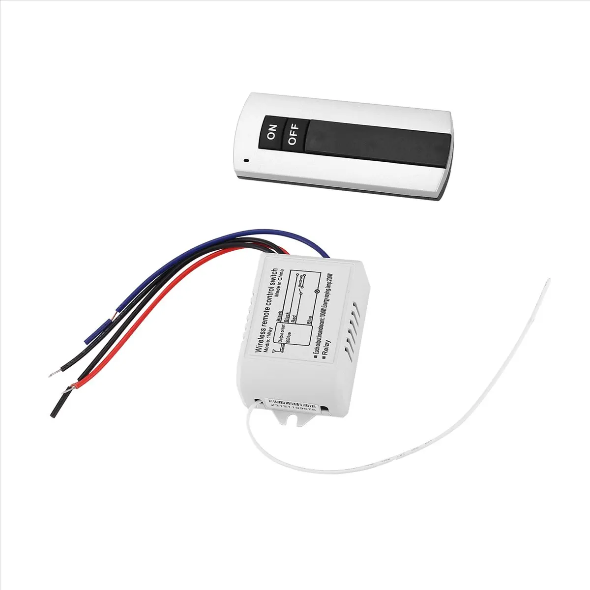 ABGN Channel with Digital Transmitter 220V ON/OFF 1 Switch Wireless Relay Receiver Remote Control Light Lamp