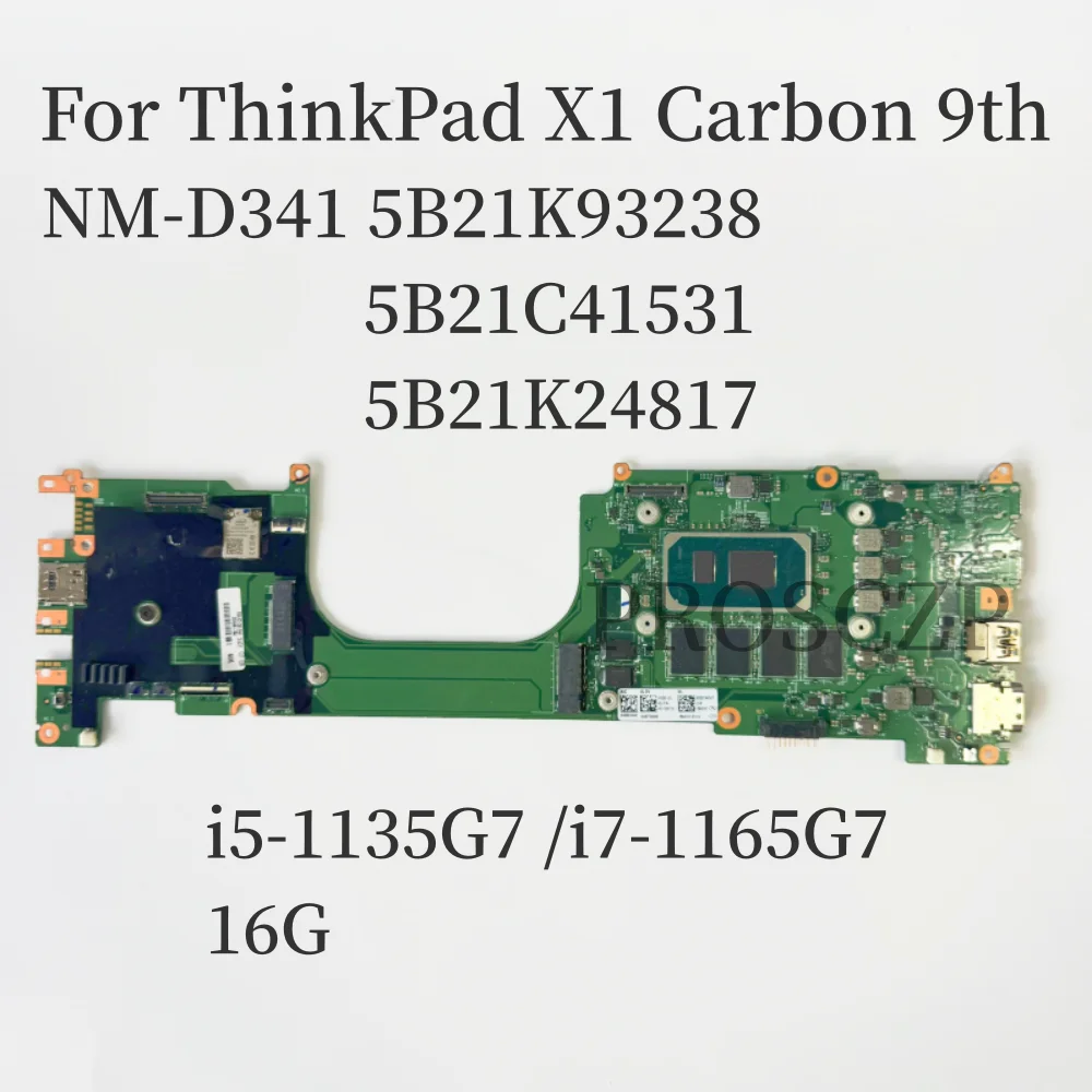 For ThinkPad X1 Carbon 9th Gen X1 Yoga 6th Gen Laptop Motherboard