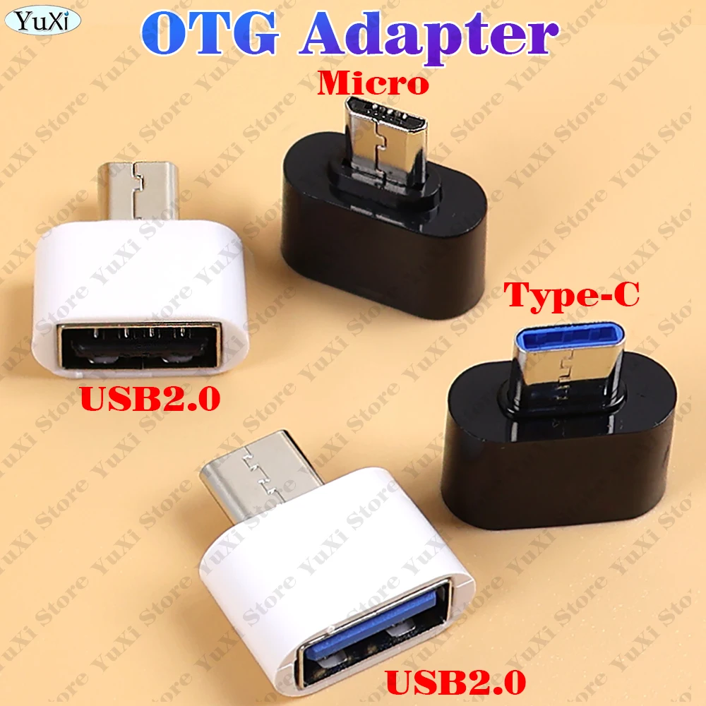 

Type-C/Micro to USB Adapter 2.0 USB-C Male OTG A Female Data Connector For Phone Mouse Keyboard U Disk MacBookProType C Device
