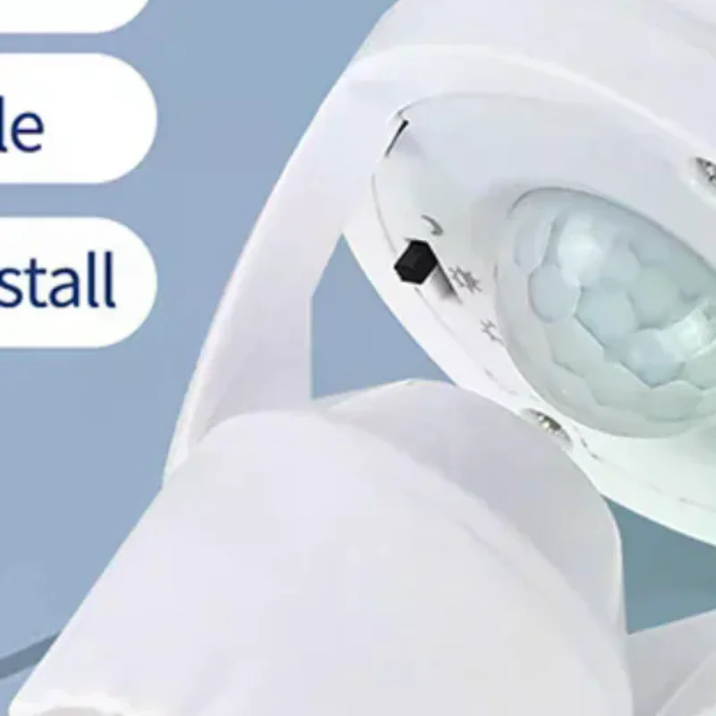 

360 Degrees Human Induction Motion Sensor Lamp Socket Base AC85-265V Delay Time Switch E27 Base Holder Socket Adapter