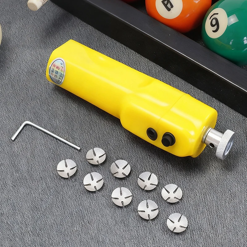 

Electric Billiard Cue Tip Shaper Billiard Pool Tip Scuffer Shaper Portable Adjuster Repair Tool For Changing