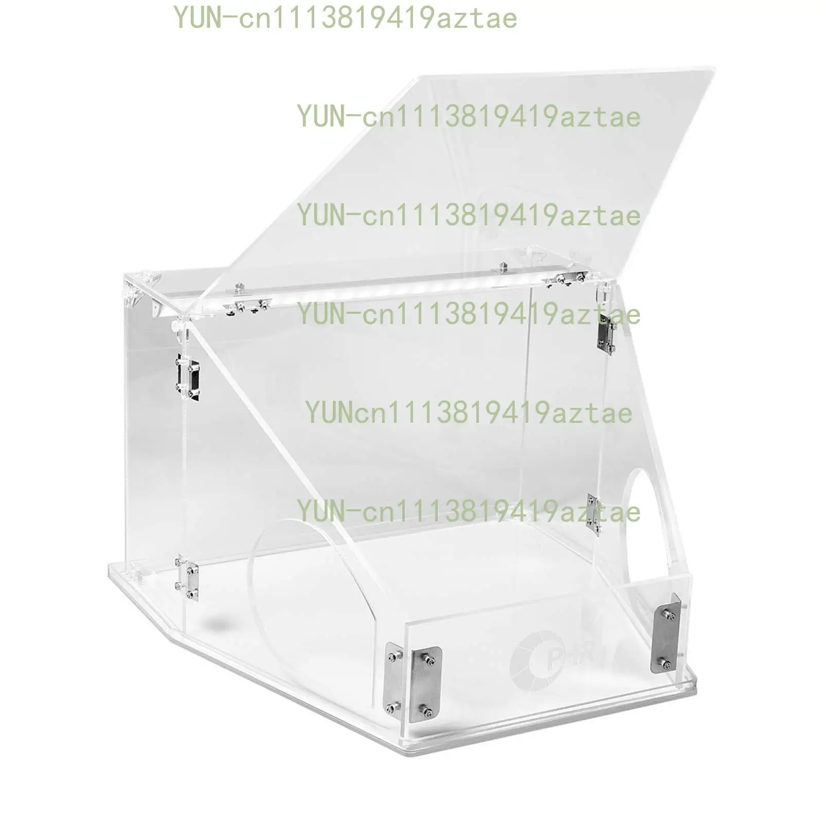 For Sanding and Crafting Projects Engraving Case  MG024UP Enclosed Grinding Dust Box LED Illuminated Plastic Polishing Work Box