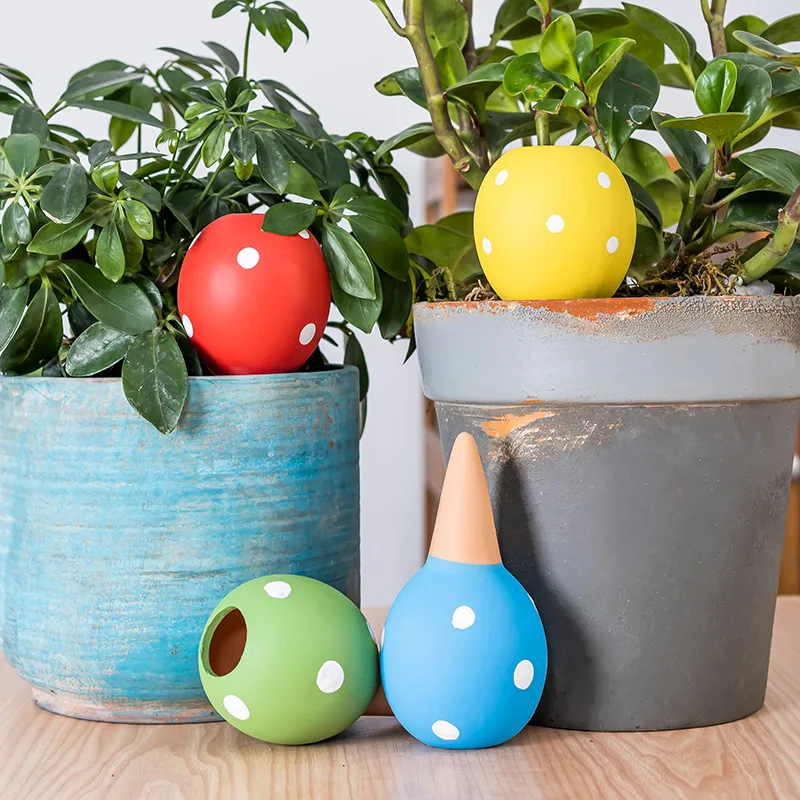 Terracotta Self Watering Spikes,Watering Globes for Indoor Outdoor Plants,Slow Release Plant Self Watering Planter Insert Device