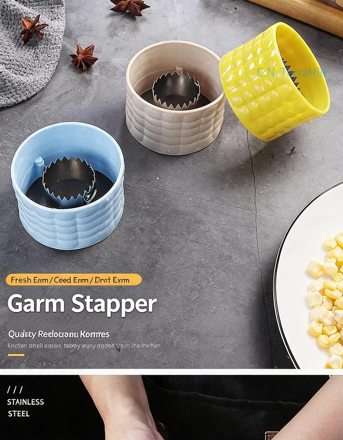 Corn Stripper Tool, Japanese Imported Manual Corn Kernel Remover for Household, Easy Sheller