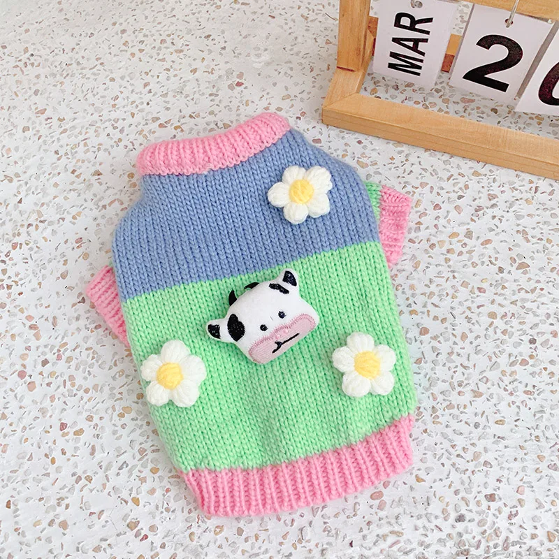 Winter Dog Sweater Cat Puppy Small Dog Clothing Coat Chihuahua Yorkies Shih Tzu Maltese Pomeranian Poodle Bichon Pet Clothes