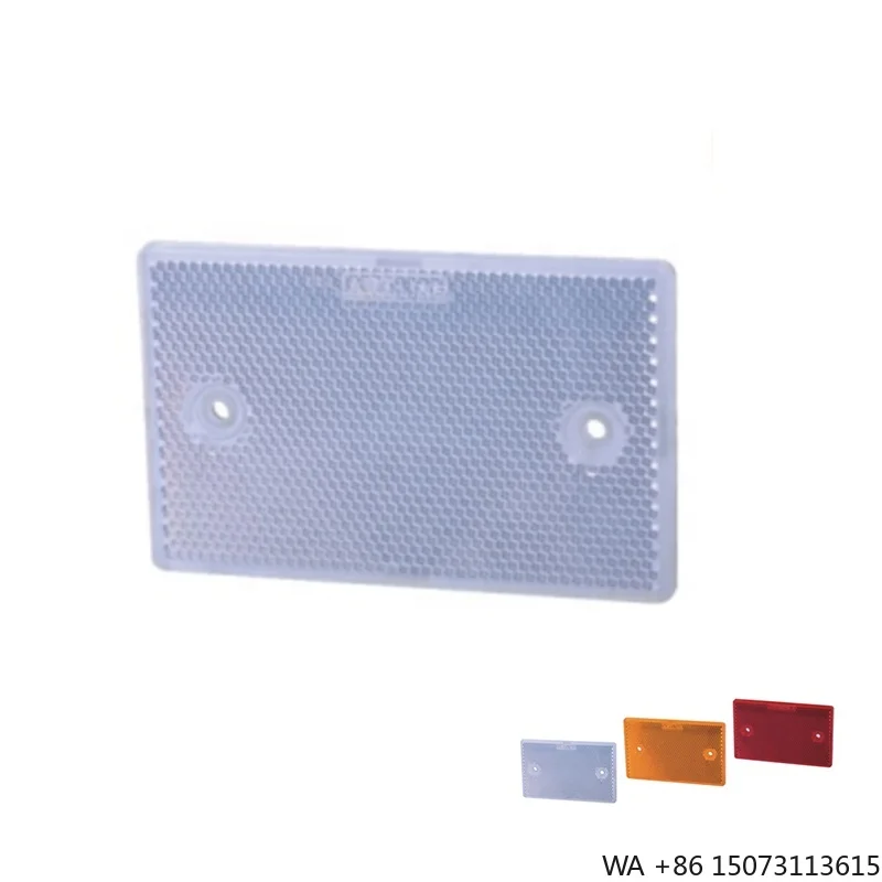 

Rectangular Highway Safety Reflective Plastic Truck Reflector with Screw Mount