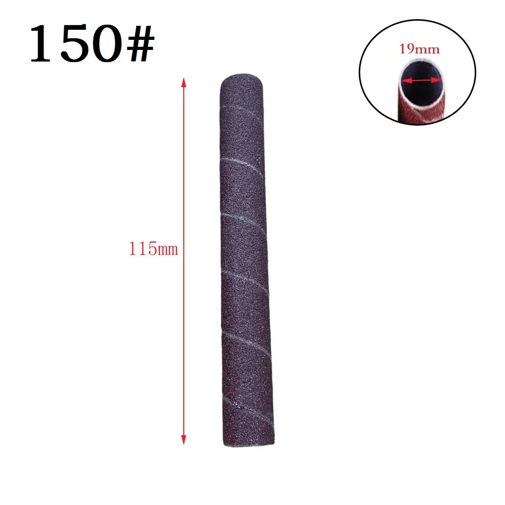 Schleif trommel Poliers cheibe Schleifpapier Haltbarkeit gemischt vibrierende 115mm Hülsen Spindel schleifer hülsen 19mm #80 # Aluminium oxid