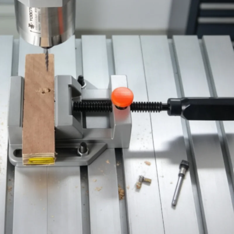 Aluminium Parallel-jaw Plain QGG Alloy Flat Tongs Vice Milling Machine Bench Drill Vise Fixture Manumotive Screw Precision Tools