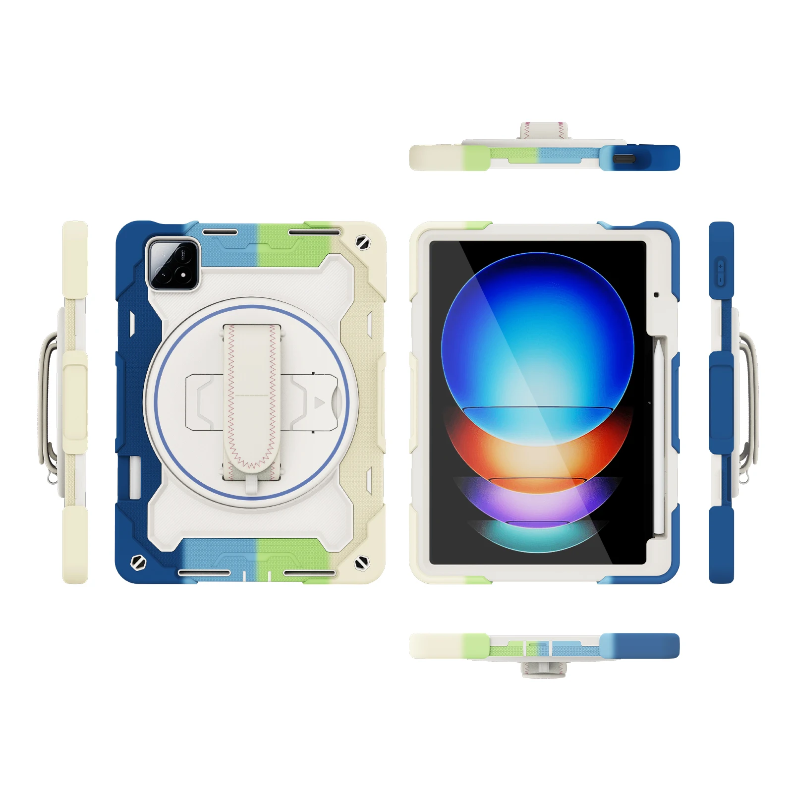 

Чехол для Xiaomi Pad 6S Pro 12,4 Pad 6Pro Redmi Pad SE 11 дюймов Pad 5 pro Armor Coque Funda Kids EVA Safe Stand Tablet Cover Coque