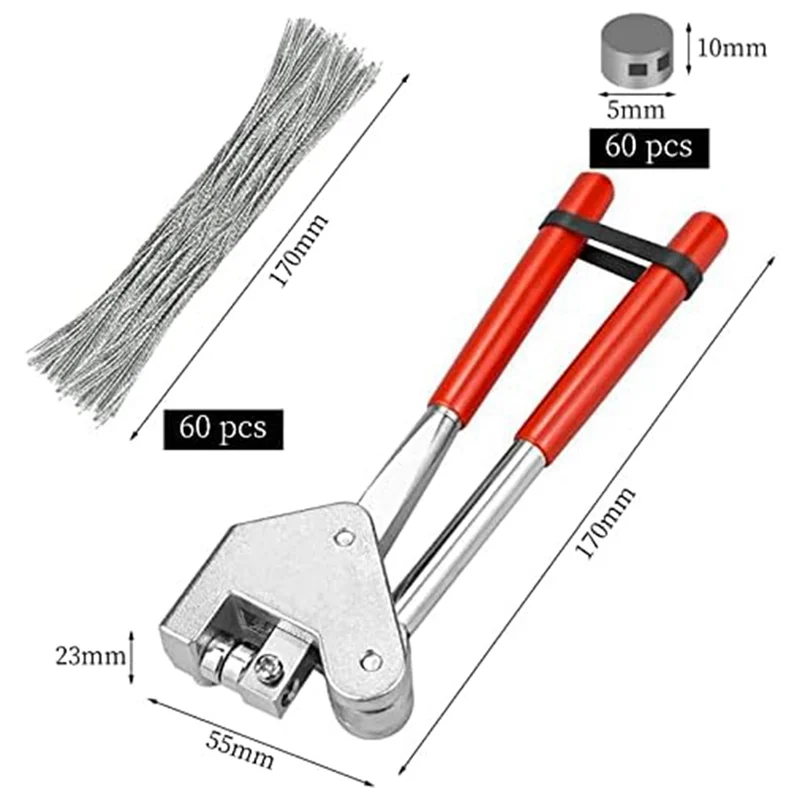 Sealing Pliers Set - Sealing Crimper , 60 Pcs Lead Seals, 60 Pcs Steel Wires - Perfect For Lead Diameter 10Mm-ABGL