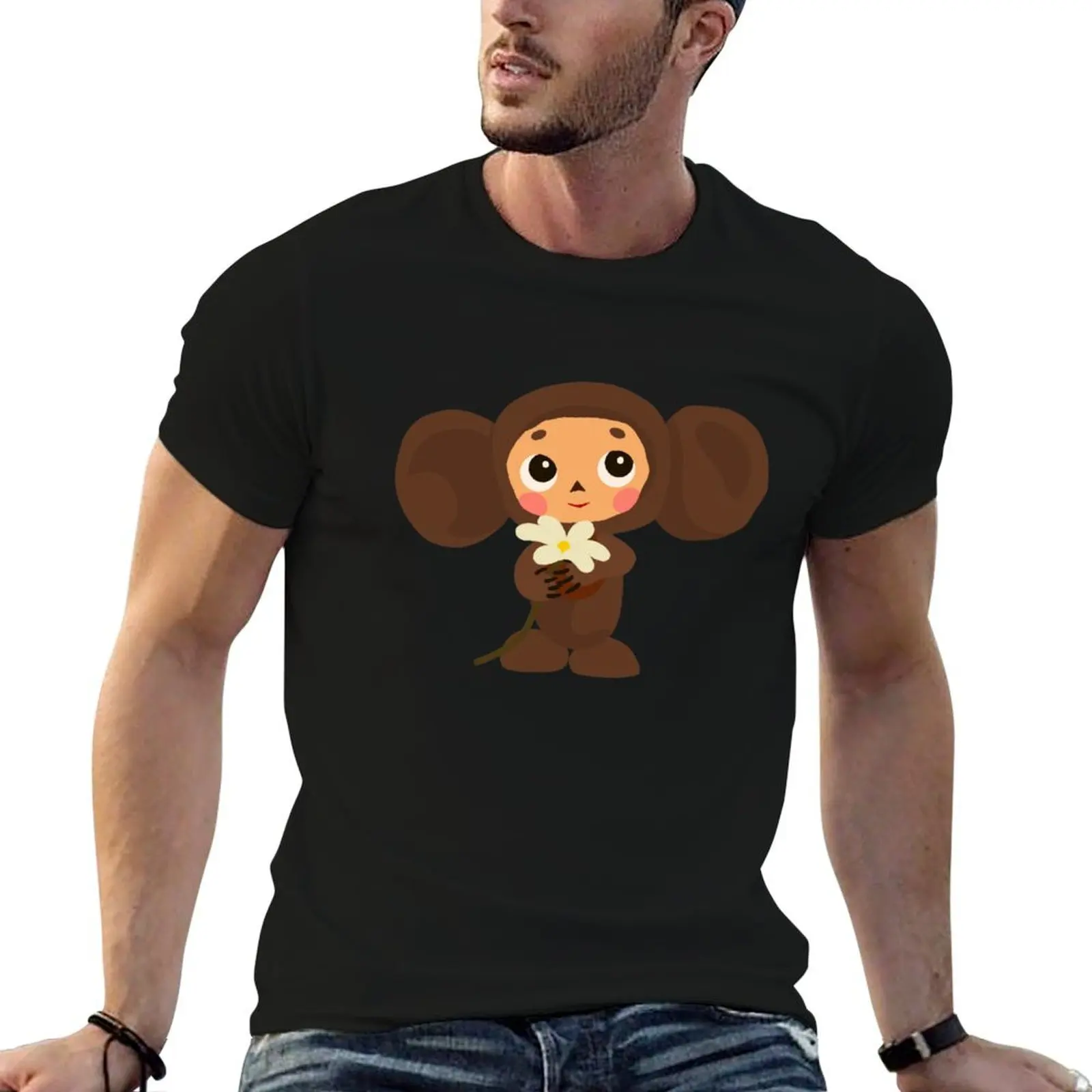 

Cheburashka T-Shirt t shirts for man cotton funny funny t shirts cotton T-Shirt