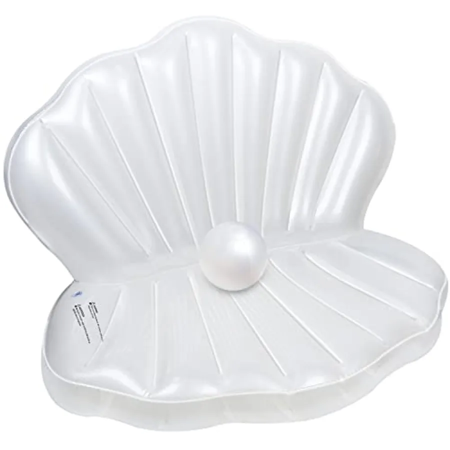 

Inflatable Seashell Pool Float, Giant Clam Air-Filled Toys with Pearl Ball for Birthday Party Swimming Pool Summer Beach Party