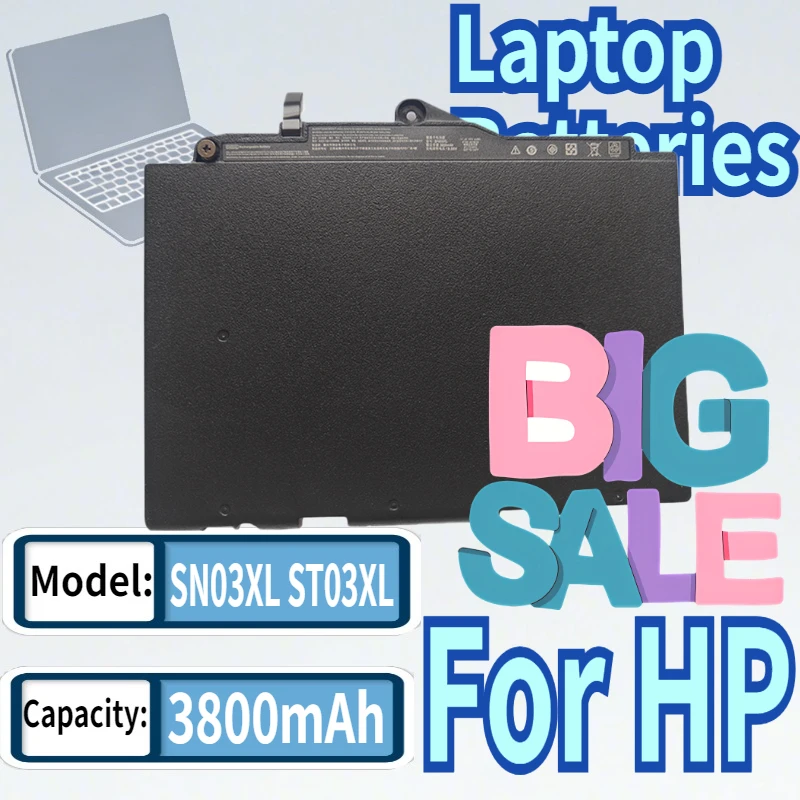 

Laptop Battery SN03XL ST03XL for HP EliteBook 820 G3 G4 725 G3 T7B33AA Series 800514-001N 800514-00 HSTNN-DB6B HSTNN-UB6T ST03XL