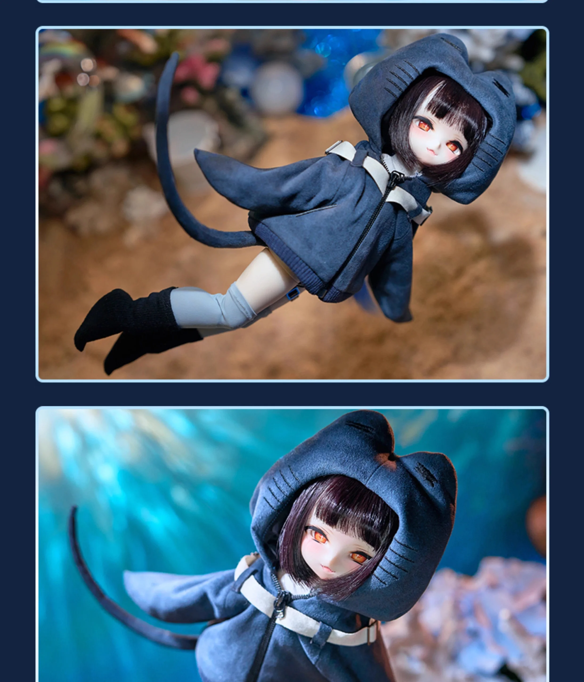 Spot inventario diablo pez veneno fragancia MJD muñeca articulada BJD 1/6 oficial auténtico personaje 2D DIY 27,5 cm muñecas