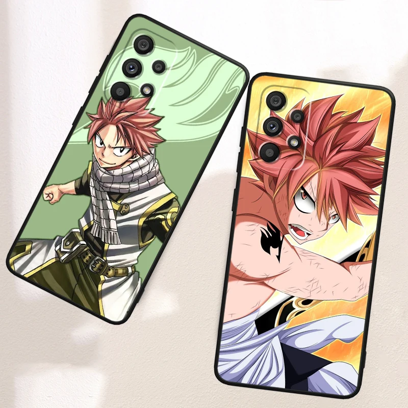 F-FAIRY T-TAIL Anime Cool For Samsung Note 20 10 Ultra Plus A31 A14 A12 A70 A34 A25 A04 A05 A15 A24 5G Black Funda Phone Case