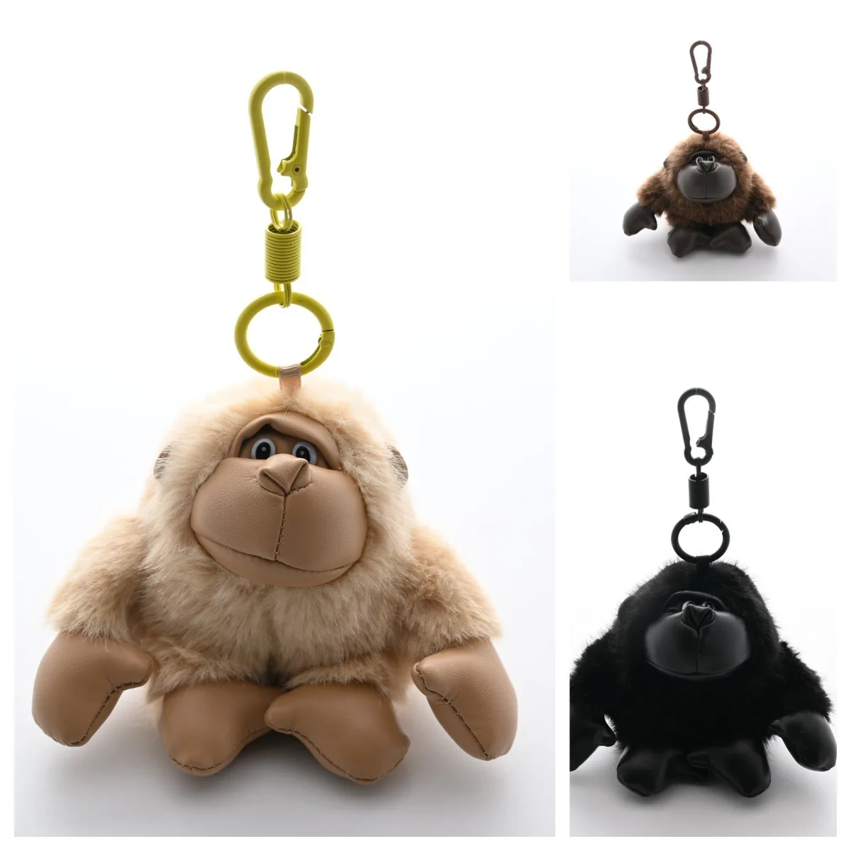 gorilla keychain Plush Toy Keychain Kawaii Plush Stuffed Animals Key Ring Kawaii Accessories Cute Pendant For Backpack Doll