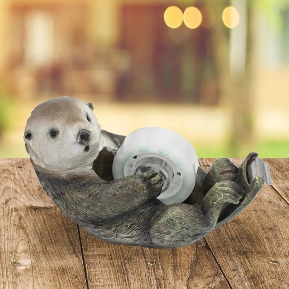 Cartoon Otter Tape Dispenser Animal Shaped Sloth Non-Skid Tape Cutter Holder Durable Tape Cutting Tool Gift Wrapping