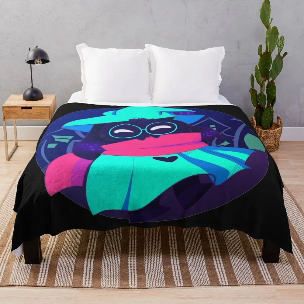 

Ralsei Fluffy Boy Deltarune Cute Throw Blanket sofa bed valentine gift ideas Beautifuls Soft Big Blankets