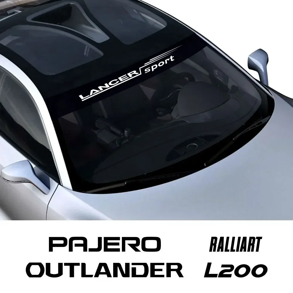 

Наклейка на лобовое стекло автомобиля для Mitsubishi Lancer Outlander Pajero L200 Ralliart Asx Lancer EX Triton, автомобильные внешние наклейки