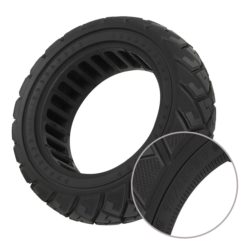 

90 65-6.5 Tire Scooter Tire Solid Construction Special Tire Lines Wear-resistant Good Grip Solid Rubber Scooter Tire