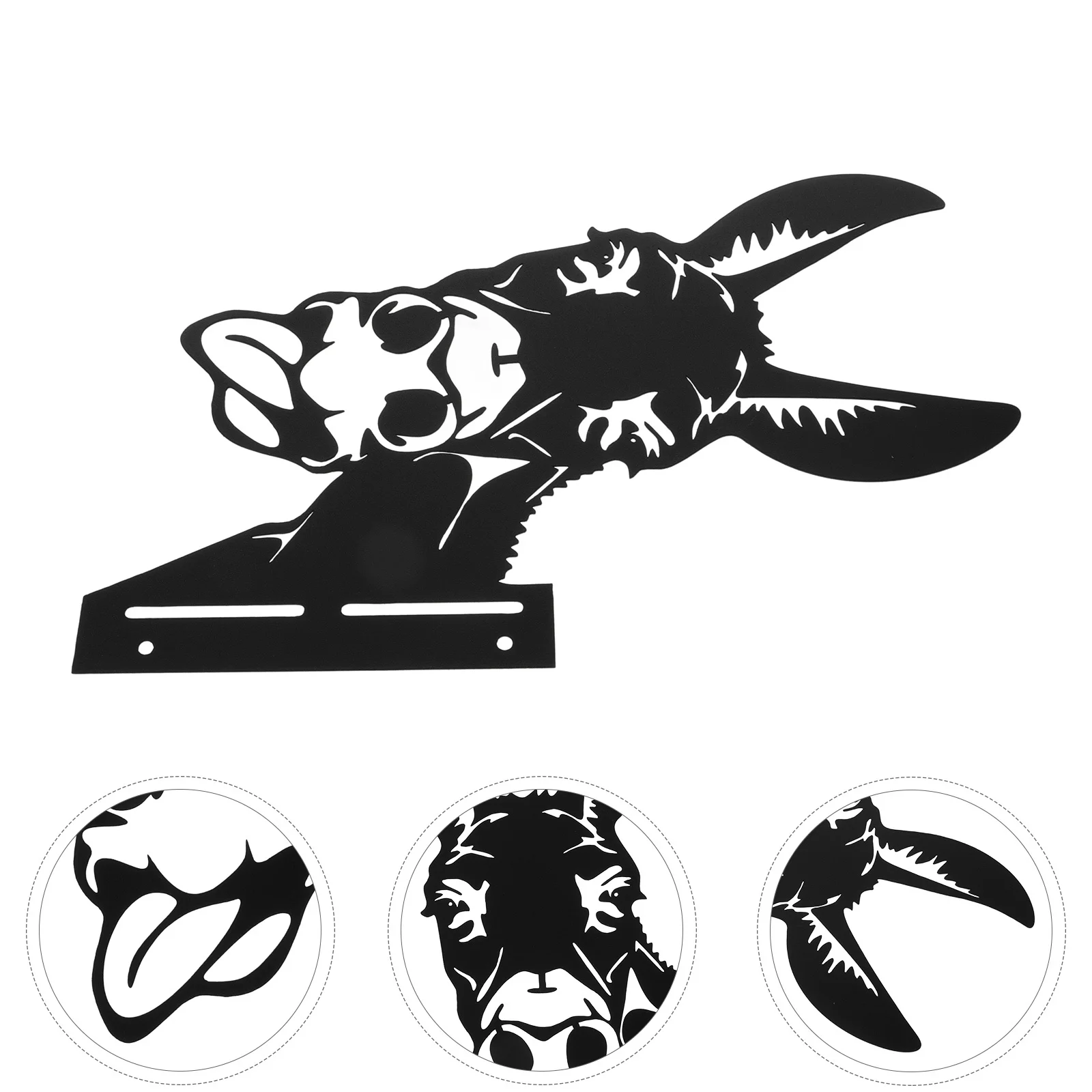 

Iron Donkey Wall Hanging Decoration Metal Donkey Wall Art Durable Outdoor Garden Patio Decor Garden Decoration