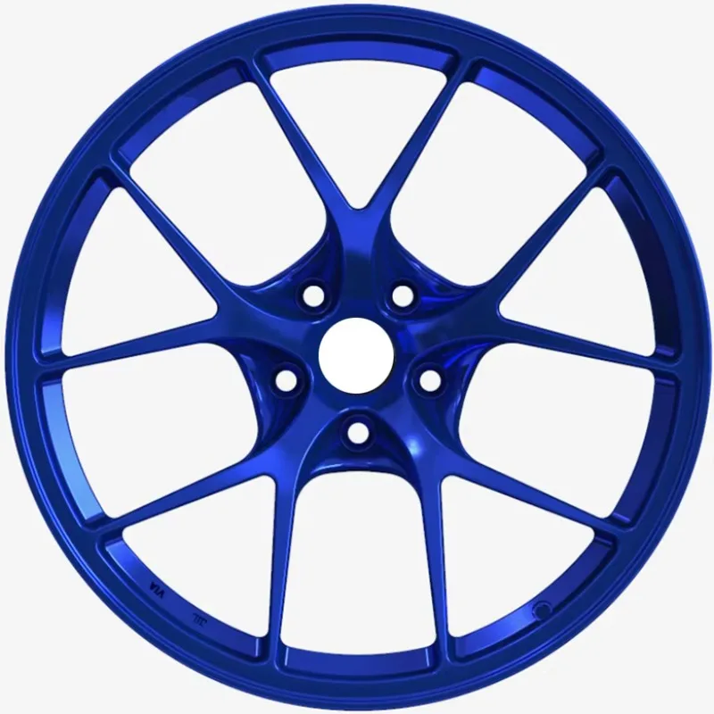 Factory Custom Blue Forged Wheels Forged Aluminum Alloy Rims