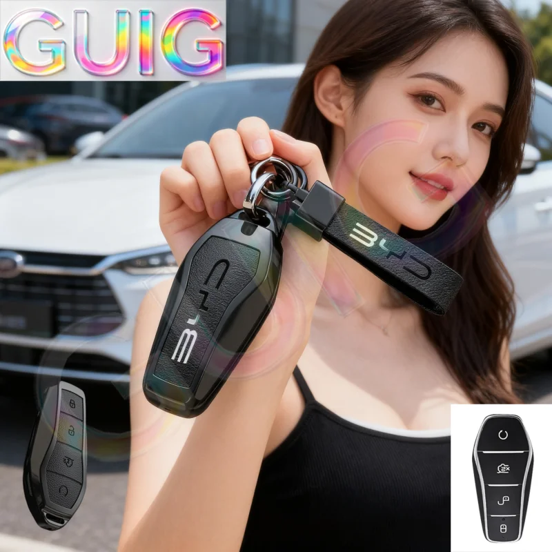 Applicable For BYD Qin PLUS Key Cover key Case Seal 06 Dolphin Seagull Qin L Han DMI Tang Song Pro Yuan Cladding Buckle