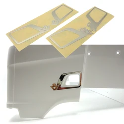 1 Pair Door Handle Decorate Metal Sticker for 1/14 Tamiya RC Truck Trailer Tipper New Scania 770S 56368 Diy Parts