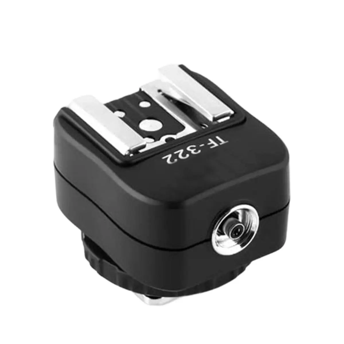 AT33 TF-322 Hot Shoe Adapter for Nikon Camera to Canon Speedlite Flash Conversion, Single Contact Flash Trigger Adapter