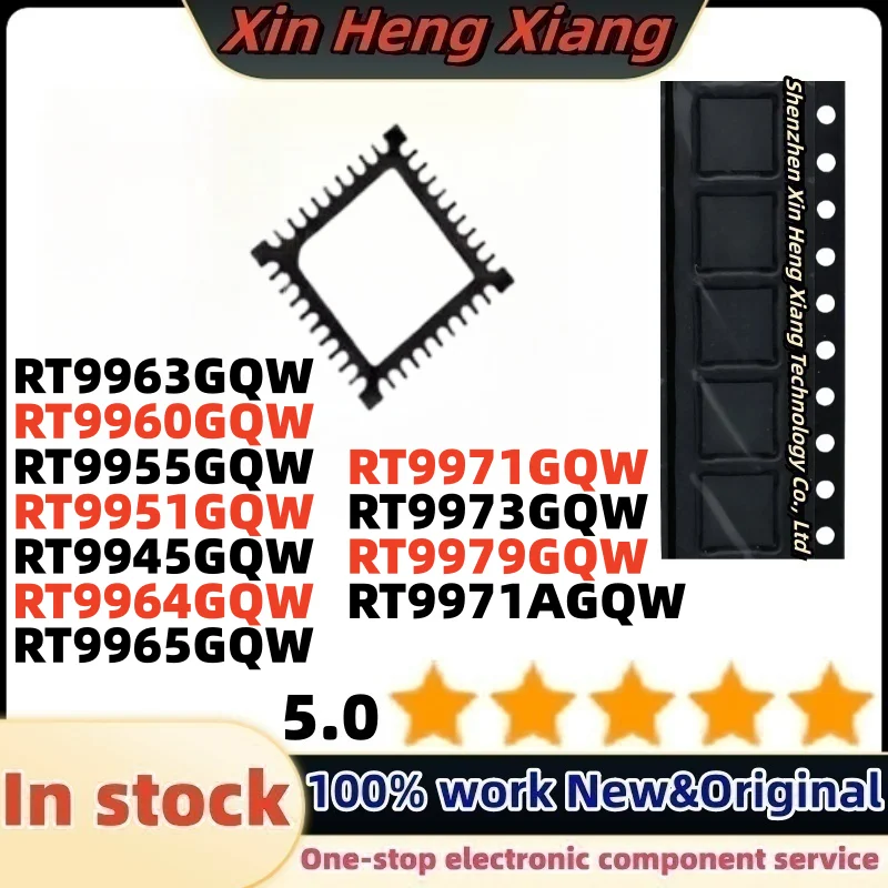 

(5pcs) RT9955 RT9960 RT9963 RT9945 RT9951 RT9964 RT9965 RT9971 RT9971A RT9973 RT9979 GQW RT9955GQW QFN