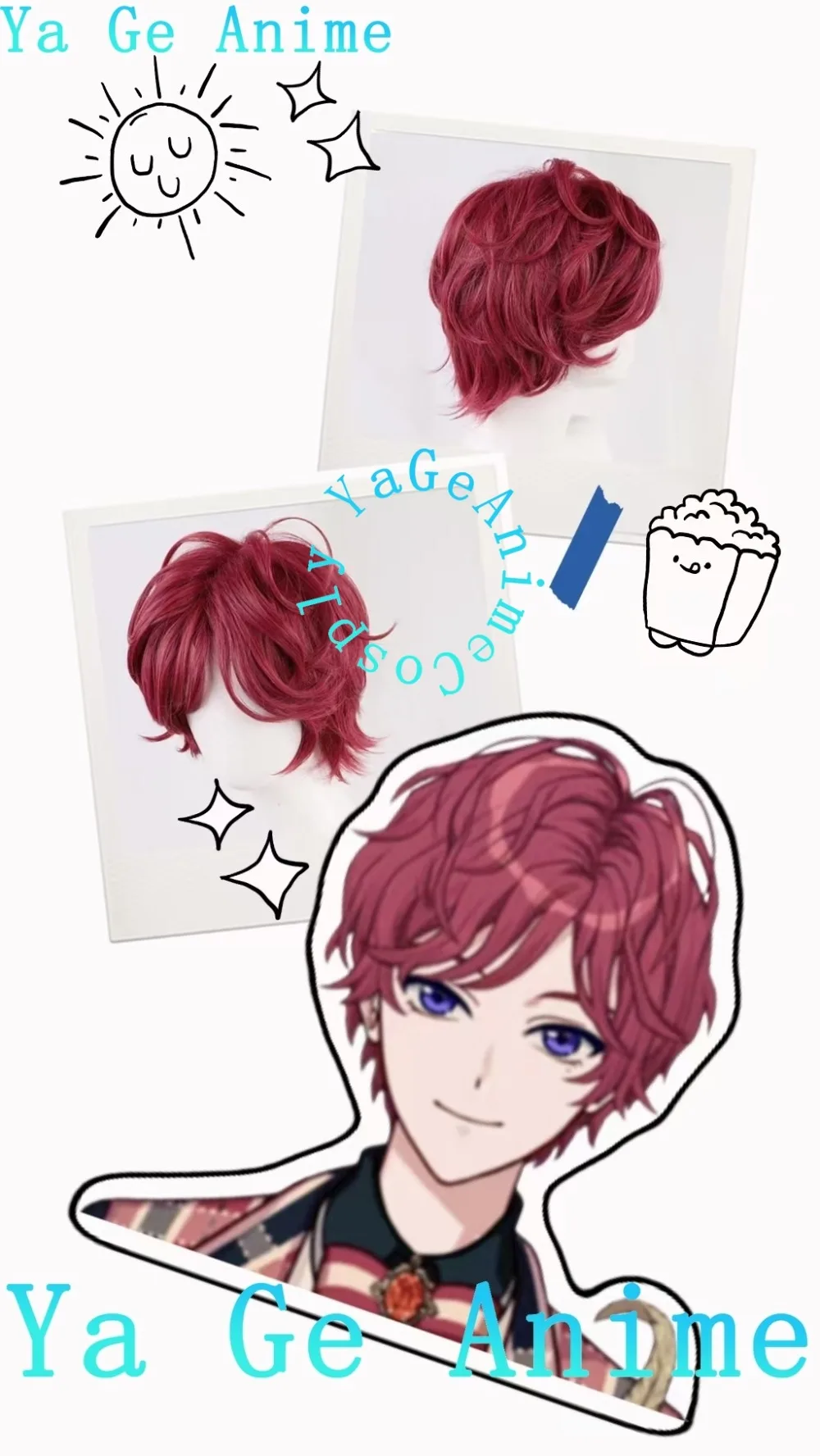 

Mahoyaku Promise of Wizard Chloe Cosplay Wig Fluffy Roots Short Flicked Style Fantasy Role Play In-Stock Magic Theme Wig