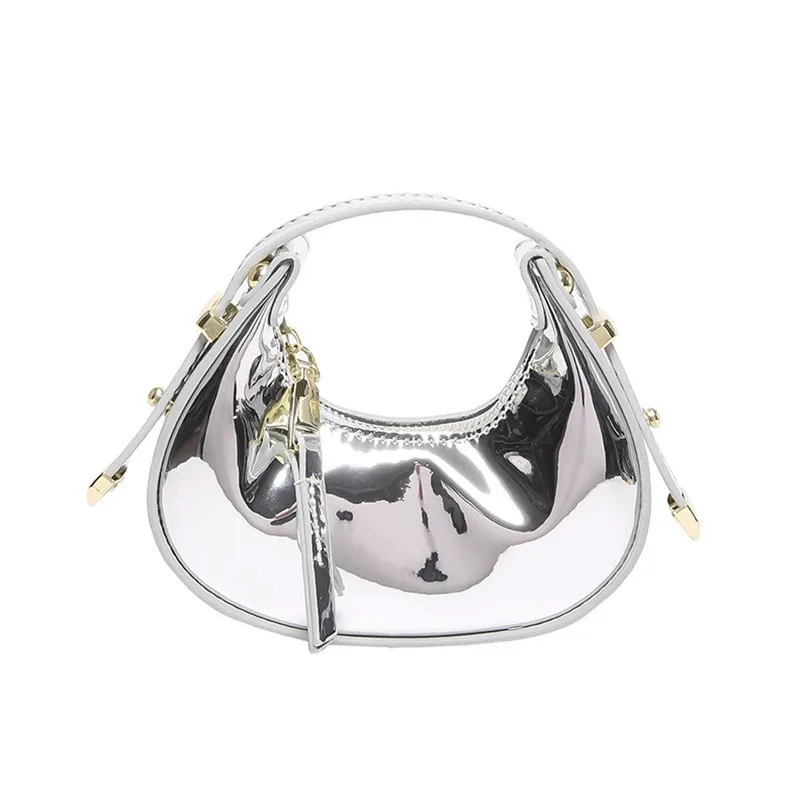 حقائب نسائية كاندي ملونة وجه لامع Instagram Internet Celebrity حقيبة زلابية محمولة باليد الاتجاه #6