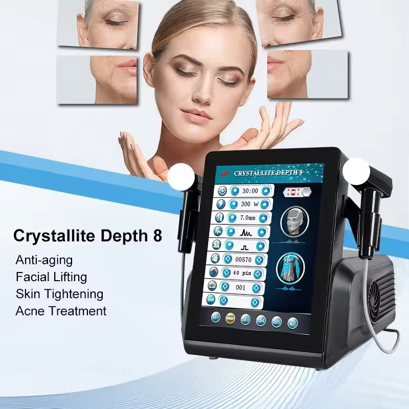 

Multifunctional Vertical Crystallite 3 In 1 Facial Beauty Machine Deep Nourishing Firming Fine Line Caring Device