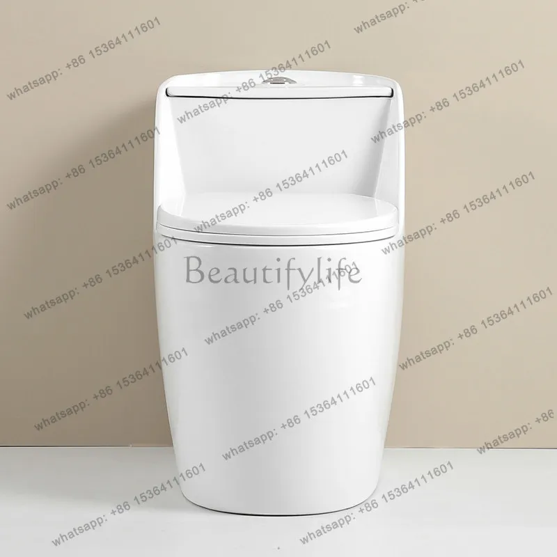 Household short 62 cm siphon large-diameter water-saving silent deodorant and anti-freeze crack toilet