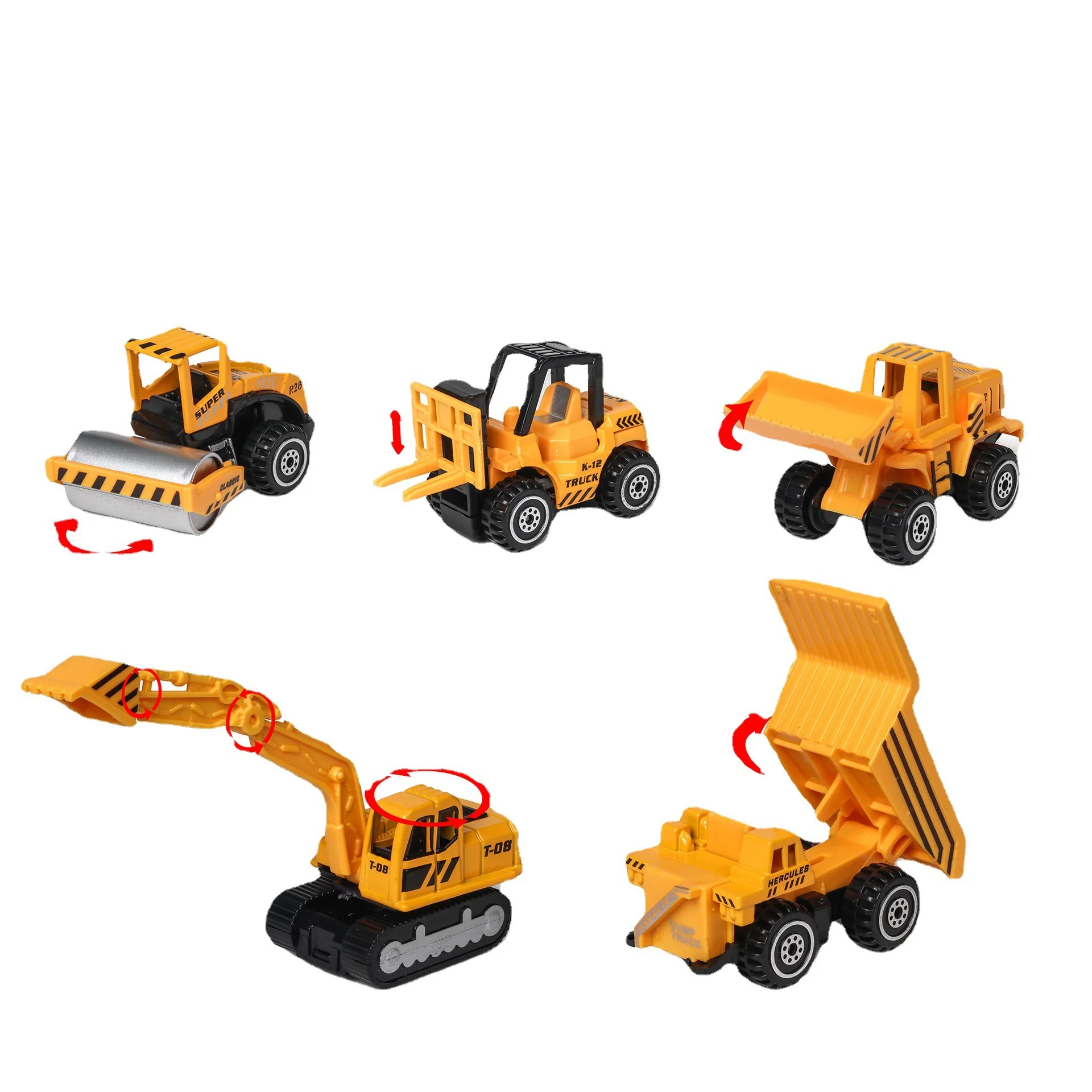 

Strip Car To 1:64 Simulation Alloy Mini Construction Vehicle Series Children's Car Model Factory Direct Wholesale