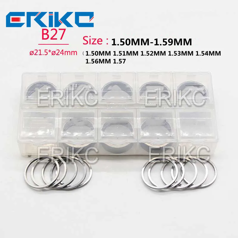 

ERIKC B27 SIZE 1.50MM-1.59MM Fuel Injector Shims Lift Adjusting Gaskets 270PCS 1.51MM 1.52MM 1.53MM 1.54MM 1.56MM 1.57MM