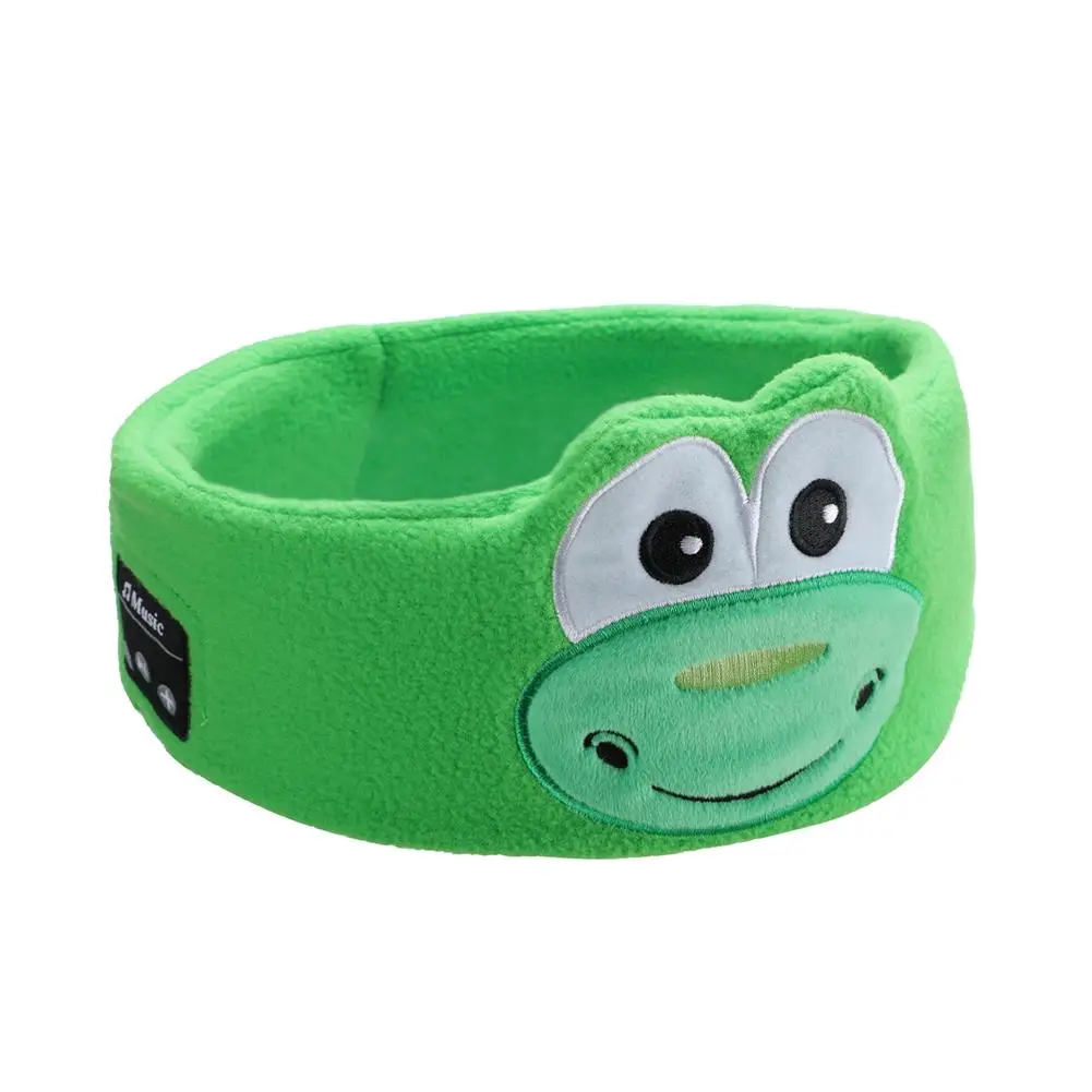 Bluetooth Music Headband Bluetooth V5.0 Chip Animal Sleep Headphones Thin Headband Bluetooth Wireless Speaker Mask Kids G7C9