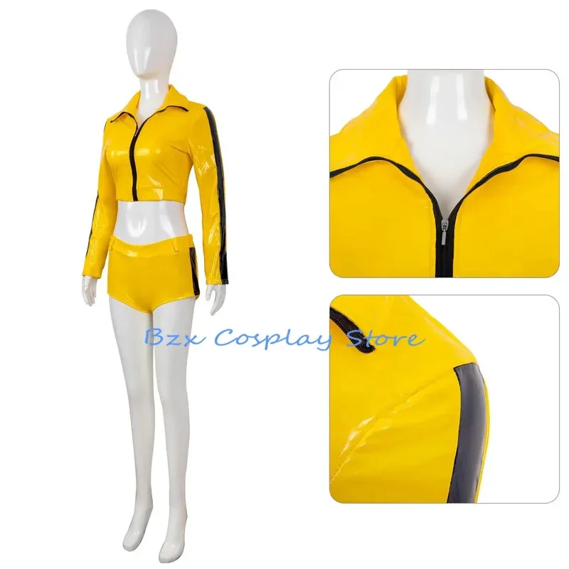 

COSda@Anime Bill Cosplay Killer Cosplay Yellow Jacket Shorts Bill Uniform Halloween Carnival Party Outfit Suit for WomenCOSda@