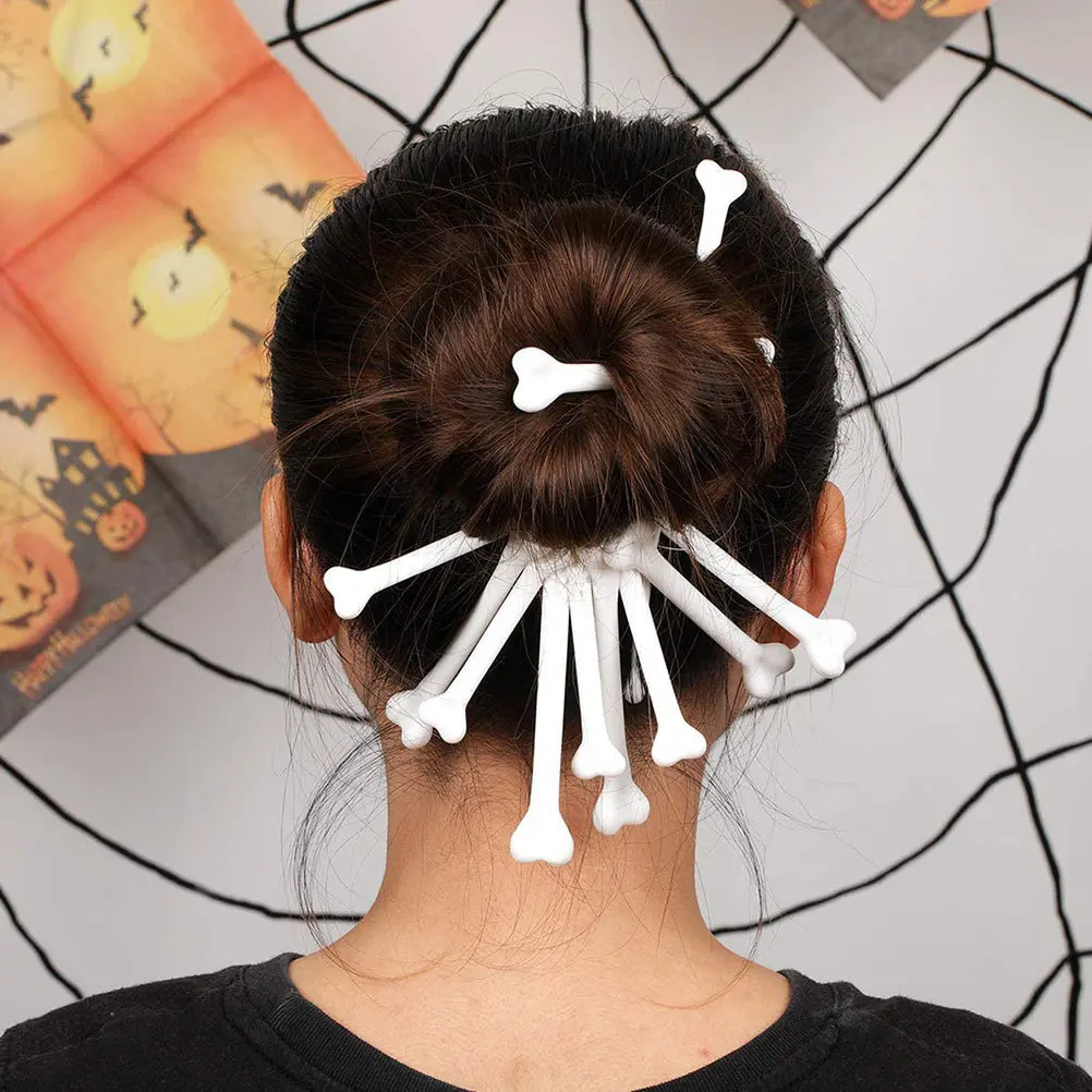 

30 шт., украшения из костей на Хэллоуин, пластиковые кости, украшения для вечеринки, реквизит ужасов, товары для дома с привидениями, украшения для Хэллоуина