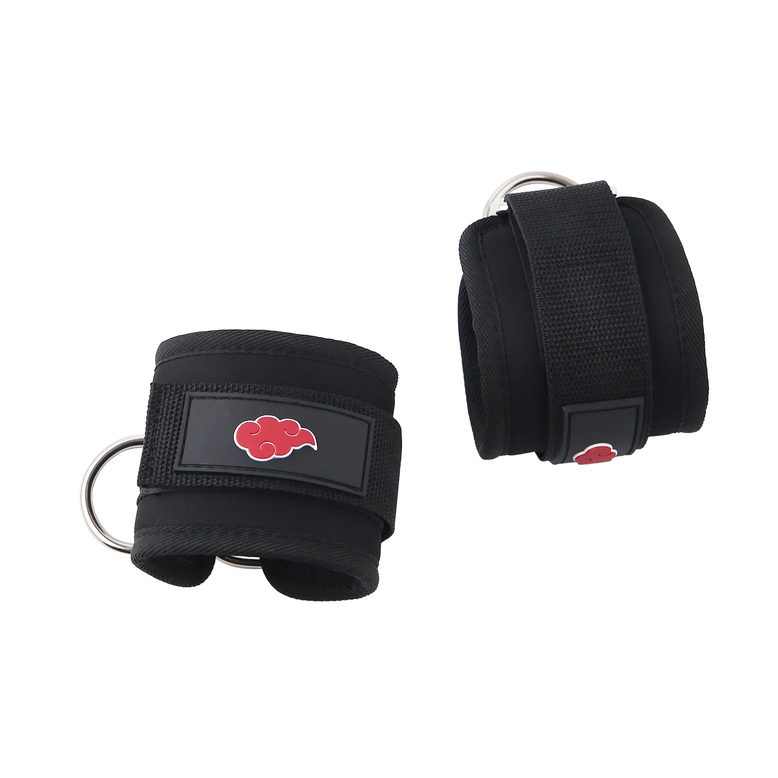 Anime Ankle Straps for Cable Machines, 2 Pack Comfortable Adjustable Padded Ankle Wrist Cuffs