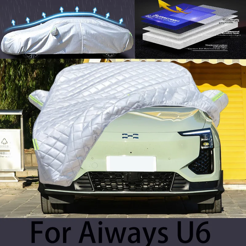 

For Aiways U6 Car hail protection cover, auto rain protection, scratch protection, paint peeling protection, car clothing