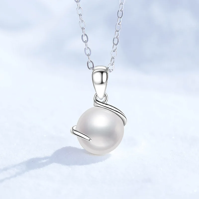 

Platinum PT950 18K Gold Light Luxury Necklace, Women's Freshwater Pearl Necklace, Round Bead Necklace, Simple Temperament