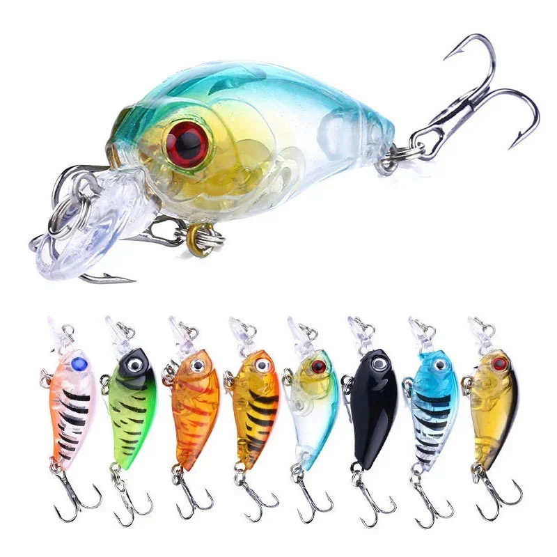 isca-dura-para-a-pesca-da-carpa-isca-artificial-crankbait-wobbler-peixinho-preto-45mm-8-partes-de-uma-caixa