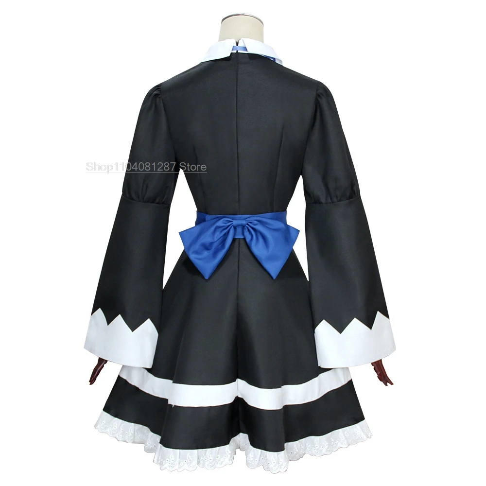 Anime Panty En Kous Met Garterbelt Jongere Zus Anarchie Socking Cosplay Kostuum Gothic Meid Lolita Jurk Pruik Lange Sokken