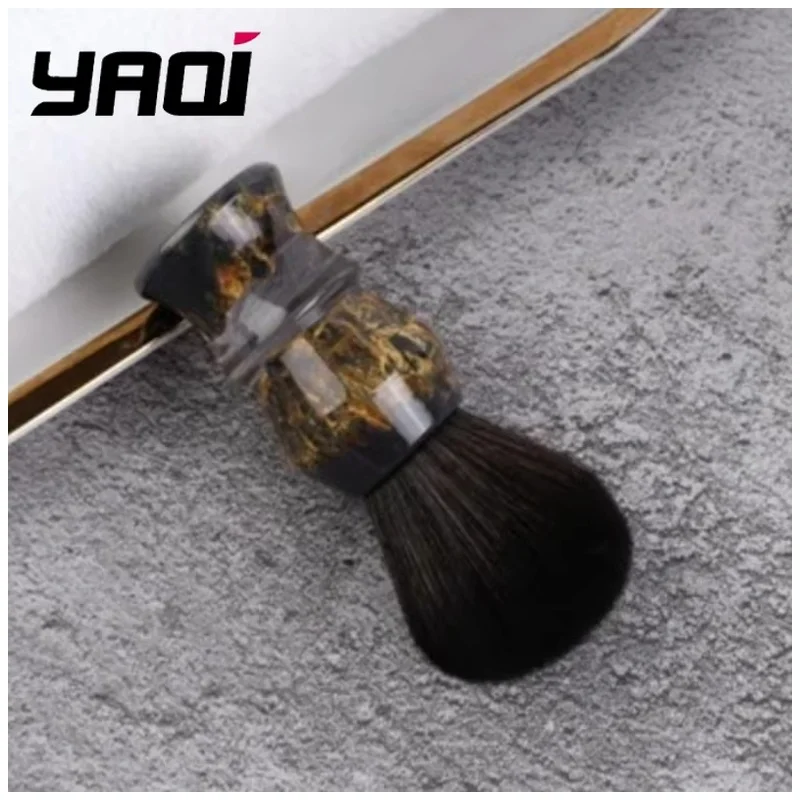 YAQI Men Wet Shaving Brush DEEP STONES Wet Shave Tools 24mm Synthetic Hair Resin Handle Men Shaving Products Mens Gift