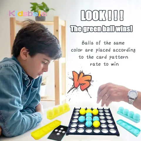 Bounce Ball Board Game for Kids and Focus Interactive Matching Tabletop Strategy Puzzle Board Game for Hand Eye Coordination